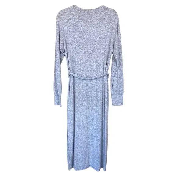 NWOT Topshop Long Sleeve Knit Midi Dress in Heather Gray - Picture 11 of 14